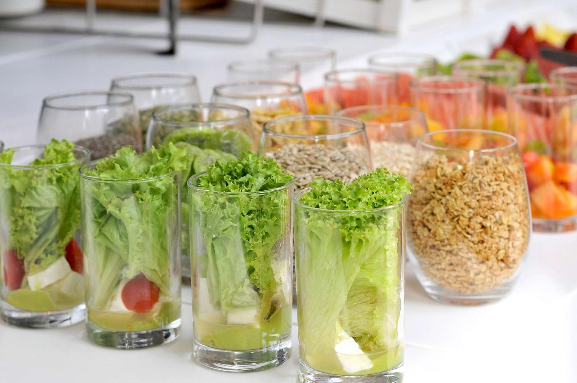 Nh Collection Plaza Santiago Ξενοδοχείο Εξωτερικό φωτογραφία A salad buffet